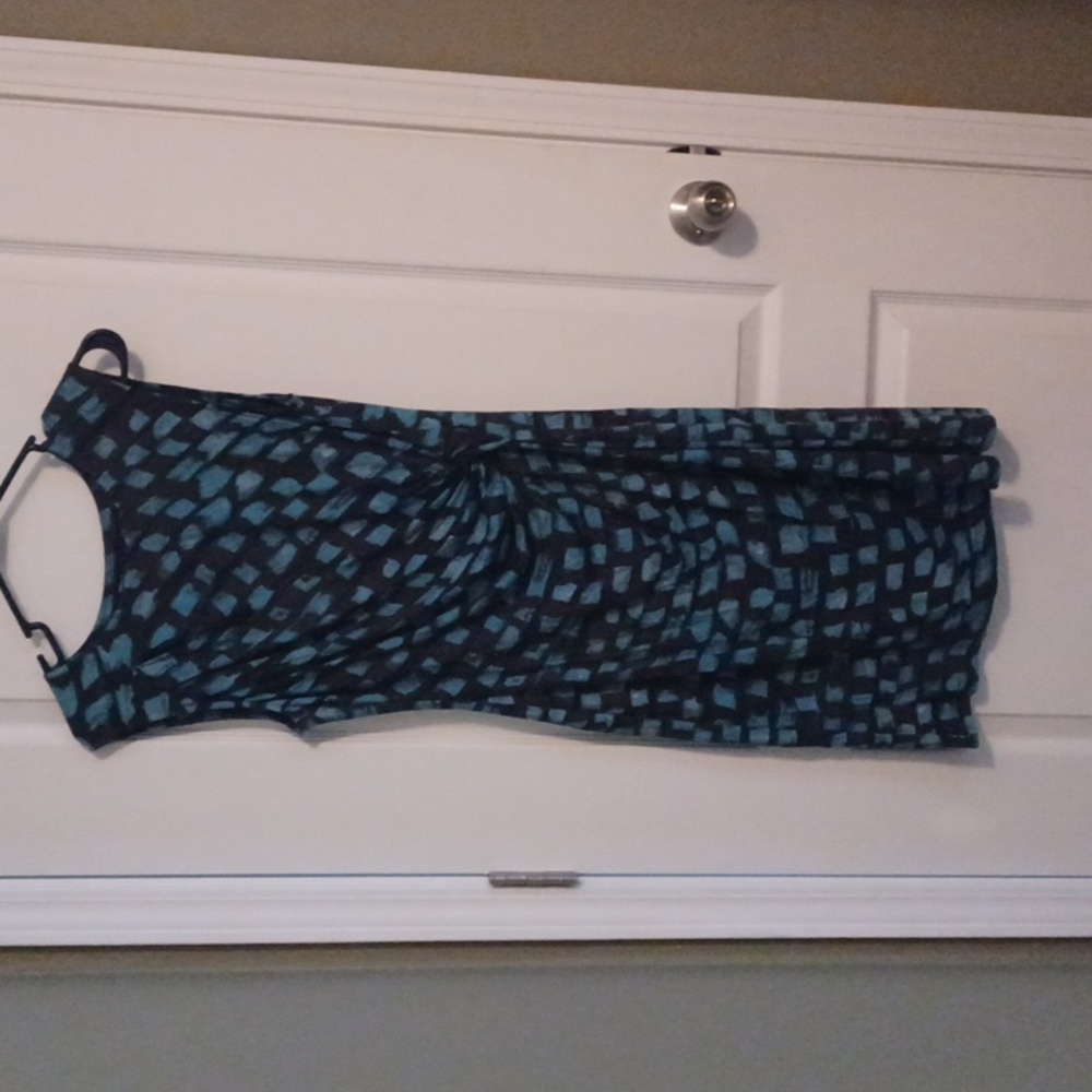 Nic+Zoe Elegant SeaFoam Patterned Dress Size Petite Small
